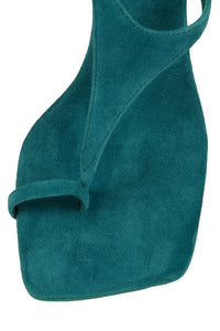 BON-BON Jeffrey Campbell Strappy Sandals Turquoise Suede