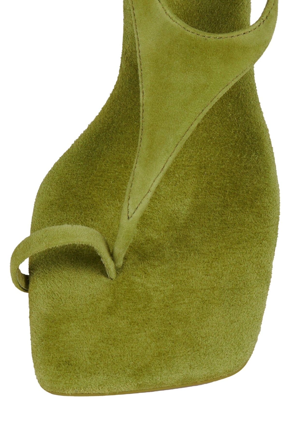 BON-BON Jeffrey Campbell Strappy Sandals Chartreuse Suede