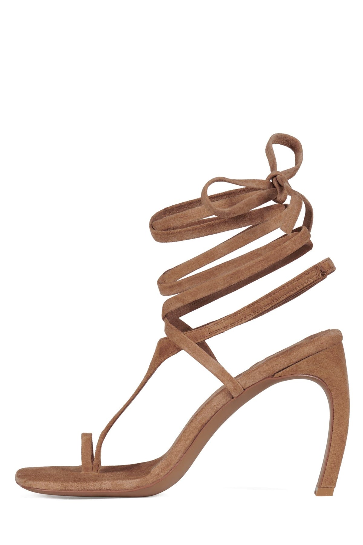 BON-BON Jeffrey Campbell Strappy Sandals Tan Suede