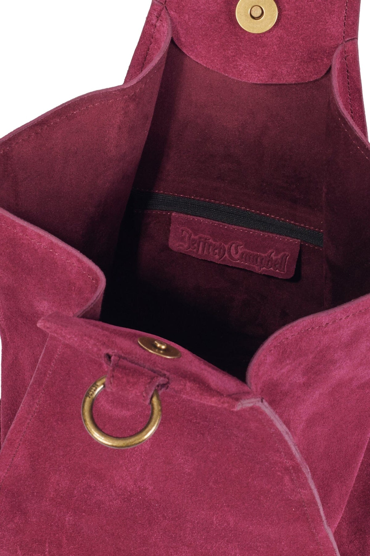 NOMAD Jeffrey Campbell Bucket Bag Dusty Berry Suede 