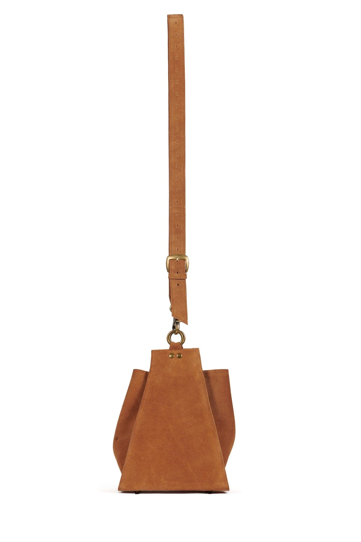 NOMAD Jeffrey Campbell Bucket Bag Tan Suede 