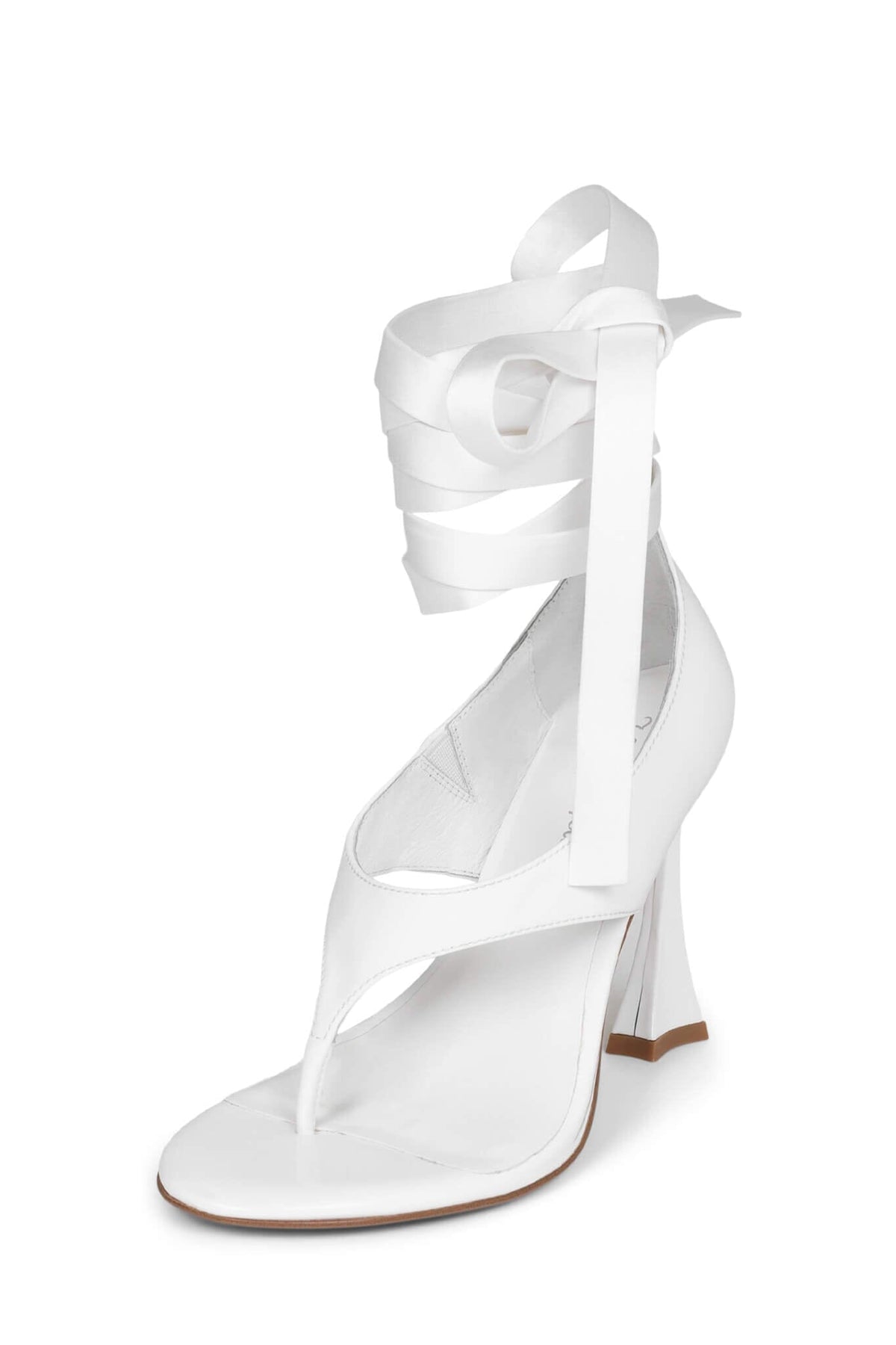 YSABELA-R Jeffrey Campbell Heeled Sandals White Patent